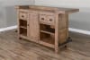 Doe Valley 3 Piece Bar Table Set with Cushion Seat Stool by Sunny Designs - SD-1963BU-1430BU-30 - Image 4 of 0