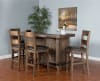 Homestead 5 Piece Bar Table Set with Ladderback/Cushion Seat Barstool by Sunny Designs - SD-1963TL2-1429TL2-30 - Image 1 of 0