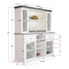 Carriage House Hutch and Buffet in European Cottage Finish by Sunny Designs - SD-1976EC - Image 4 of 0