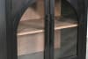Elena Small Cabinet w/Arched Glass Doors in Umbra Black and Oak Grove Finish by Sunny Designs - SD-2167UO - Image 3 of 0