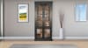 Elena Tall Cabinet w/Arched Glass Doors in Umbra Black and Oak Grove Finish by Sunny Designs - SD-2168UO - Image 2 of 0