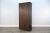 Elena Tall Cabinet w/Arched Glass Doors in Umbra Black and Oak Grove Finish by Sunny Designs - SD-2168UO - Image 5 of 0