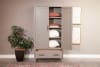 Gen S Linen Storage Cabinet with Drawer in Connected Gray Finish by Sunny Designs - SD-2179CG - Image 2 of 0