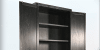 Gen S Linen Storage Cabinet with Drawer in Umbra Black Finish by Sunny Designs - SD-2181UM - Image 4 of 0