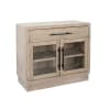 Mia 2-Door Glass Cabinet in Wheat Finish by Sunny Designs - SD-2189WE - Image 1 of 0