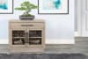 Mia 2-Door Glass Cabinet in Wheat Finish by Sunny Designs - SD-2189WE - Image 2 of 0