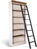 Bookcase with Wood Ladder in White and Buckskin Finish by Sunny Designs - SD-2836MB - Image 1 of 0