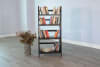 60" Height Folding Bookcase in Black Walnut Finish by Sunny Designs - SD-2839BW-60 - Image 1 of 0