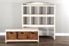 Storage Bookcase w/Trundle Bench in Marble White Finish by Sunny Designs - SD-2993MW - Image 3 of 0