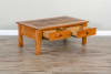 Sedona 3 Piece Occasional Table Set with Slate Top in Rustic Oak Finish by Sunny Designs - SD-3143RO2-C-3143RO2-CS - Image 3 of 0