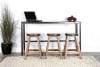 San Diego 4 Piece Sofa Bar Table Set in Antique Brown Finish by Sunny Designs - SD-3173AB-4PC - Image 1 of 0