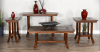 Santa Fe 3 Piece Occasional Table Set in Dark Chocolate Finish by Sunny Designs - SD-3175DC2-C-3175DC2-CS - Image 1 of 0