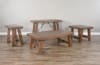 Doe Valley 3 Piece Occasional Table Set in Light Brown Finish by Sunny Designs - SD-3189BU - Image 1 of 0