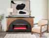 Gabriella 78"Inch TV Stand with Electric Fireplace in Black/Umbra and Cinder Finish by Sunny Designs - SD-3515BUC - Image 2 of 0