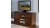 65 Inch TV Console w/ Barn Door in Dark Chocolate Finish by Sunny Designs - SD-3577DC2 - Image 1 of 0