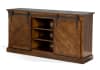 65 Inch TV Console w/ Barn Door in Dark Chocolate Finish by Sunny Designs - SD-3577DC2 - Image 2 of 0
