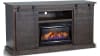 65 Inch TV Console w/ Barn Door in Charred Oak Finish by Sunny Designs - SD-3602CO-F - Image 3 of 0