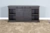 65 Inch TV Console w/ Barn Door in Charred Oak Finish by Sunny Designs - SD-3602CO-F - Image 5 of 0