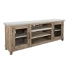 Vivian 74"Inch TV Stand with Electric Fireplace in Light Grey and Wheat Finish by Sunny Designs - SD-3644LW-74 - Image 1 of 0