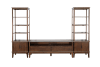 Sinatra 3 Piece 64"Inch Mid-Century Wood Entertainment Center w/Matching Pier in Coffee Bean by Sunny Designs - SD-3660CB - Image 1 of 0
