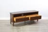 Sinatra 3 Piece 64"Inch Mid-Century Wood Entertainment Center w/Matching Pier in Coffee Bean by Sunny Designs - SD-3660CB - Image 4 of 0