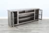 76 Inch TV Console with Fireplace Option in Alpine Grey Finish by Sunny Designs - SD-3662AG-76 - Image 3 of 0