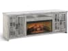 98 Inch TV Console with Fireplace Option in Alpine Grey Finish by Sunny Designs - SD-3662AG-98 - Image 2 of 0