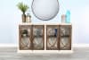 78 Inch TV Console in Marble White/Buckskin Finish by Sunny Designs - SD-3663MB-78 - Image 1 of 0