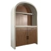 Arched Bar Cabinet with Hutch and Storage in Pavestone Finish by Sunny Designs - SD-4027PV - Image 1 of 0