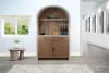 Arched Bar Cabinet with Hutch and Storage in Pavestone Finish by Sunny Designs - SD-4027PV - Image 2 of 0