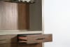 Arched Bar Cabinet with Hutch and Storage in Pavestone Finish by Sunny Designs - SD-4027PV - Image 5 of 0