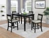 Jazzy Bells 5 Piece Counter Height Dining Set in Wired Black Finish by Vilo Home - VILO-VH255 - Image 1 of 0