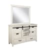 Modern Western 5 Piece Bedroom Set in Antique White Finish by Vilo Home - VILO-VH2710-Q-5PC - Image 4 of 0