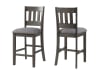 Ithaca 5 Piece Counter Height Dining Set in Washed Gray Finish by Vilo Home - VILO-VH575 - Image 3 of 0