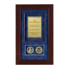 Recognition Shadow Box (Cherry) w/ Coins (CISA) - Image 1 of 0