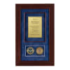 Recognition Shadow Box (Cherry) w/ Coins (USCIS) - Image 1 of 0