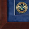 Recognition Shadow Box (Cherry) w/ Coins (USCIS) - Image 2 of 0