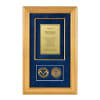 Recognition Shadow Box (Gold) w/ Coins (USCIS) - Image 1 of 0