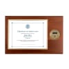 certificate plaque w/ medallion ICE - Image 1 of 0