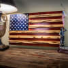 American Flag Challenge Coin Wall Display Stand (75 coins) - Image 1 of 0