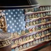 American Flag Challenge Coin Wall Display Stand (75 coins) - Image 2 of 0
