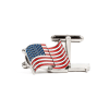 USA Flag Cufflinks (Silvertone) - Image 1 of 0