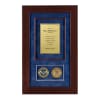 Recognition Shadow Box (Cherry) w/ Coins (FEMA) - Image 3 of 0