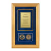 Recognition Shadow Box (Gold) w/ Coins (USCIS) - Image 3 of 0