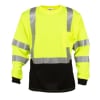 Cordova Class 3 Long Sleeve Shirt, Black Bottom, Lime, V501 - Image 2 of 0