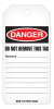 Incom Danger Out of Service Safety Tags, 100 tags, RT1014C - Image 3 of 0