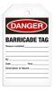 Incom Danger Barricade Safety Tags, Grommets, 25 tags/pkg, TG1116RP - Image 1 of 0
