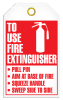 Incom Fire Extinguisher & Inspection Tags, No Grommets, 25/pkg, TG8023PT - Image 1 of 0