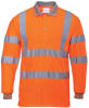 Portwest Long Sleeve Polo Shirt, Class 2 Hi-Vis, S277 - Image 1 of 0