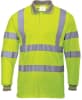 Portwest Long Sleeve Polo Shirt, Class 2 Hi-Vis, S277 - Image 2 of 0